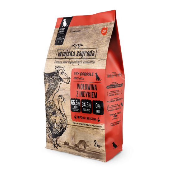 Wiejska Zagroda Wołowina z indykiem 2kg