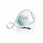 Smycz Flexi Splash Ocean M taśma 5m 25kg biała