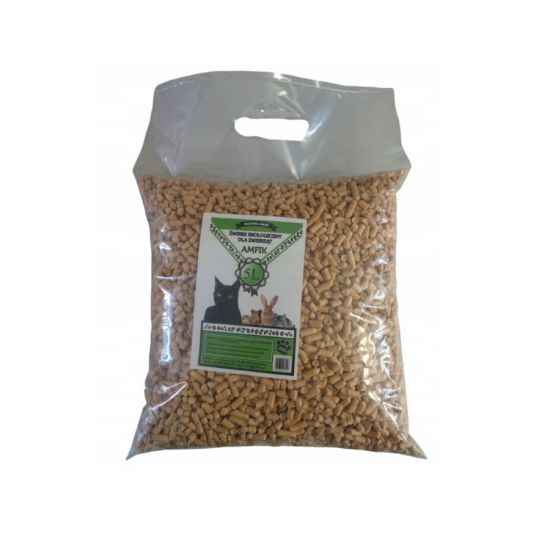 Pellet drewniany dla kota Amfik 3kg 5l