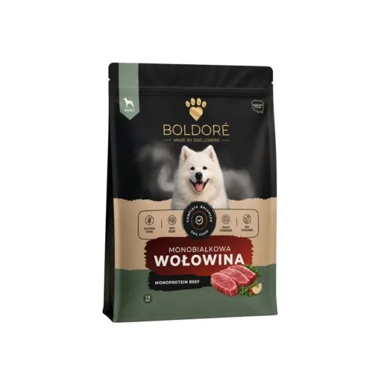 Boldoré Sucha Karma dla Psa Mono Wołowina 1,5kg